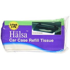 Halsa Car Case Visor Refill 3PlyTissue Wipes-4 Packs