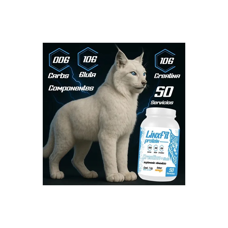 Creatina Glutamina Linx Fit 1kg 50 Servicios Varios Sabor