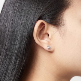 Boma Jewelry Sterling Silver Galloping Horse Stud Earrings