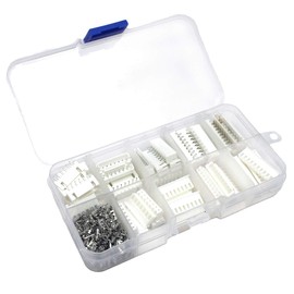 waves Plastic Cased JST XH Connector Housing Contact Pin Set 6/7/8/9/10PIN, Total 260 Pieces