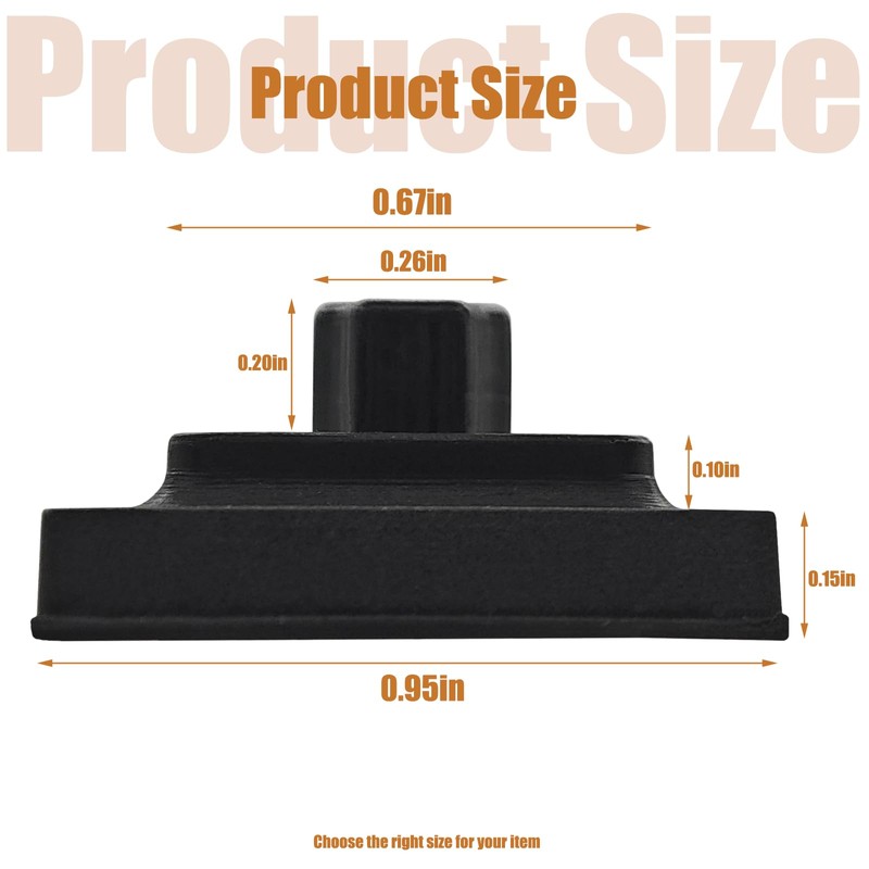 826885 Grate Rubber Feet Fits For Wolf CG Series Gas