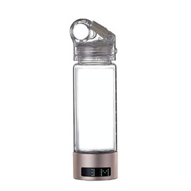 Lyaciomn High Hydrogen Concentration Hydrogen Water Bottle Rich Hydrogen Water Bottle Hydrogen Water Generator and Minimal Hydrogen Water Generator Technology (Gold+Transparent)