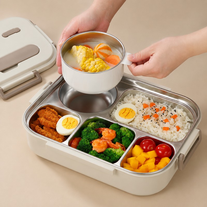 304 Stainless Steel Lunch Box for Work & School –