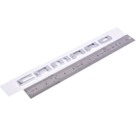 Aimoll Camaro plastic Letter Emblem,for 3D Badge RS SS ZL1 Z28 Chevy Camaro 2010 2011 2012 2013 2014 2015 Fender Emblem nameplate Letters Insignia Fifth Generation (1pcs Chrome)