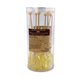 Melville Candy Ginger & Lemon Honey Spoons, 8 Lollipop Stirrers, Complements Gourmet Treats and Beverages - Coffee, Tea, Cocoa, Hot Chocolate, Cocktails - Perfect for Holidays and Gifts