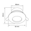 Tecnolite - Lámpara Downlight Empotrable a Prueba de Vapor, Potencia