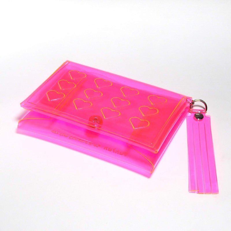 Greeting Life Clear Card Case FunFun Pink YYZ-36