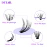 Cluster Lashes Extensions Kit 240 Pcs D Curl Individual Lashes