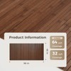 2-Pack Natural Bamboo Wall Panel, 96’’x48’', Coffee