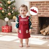 Adobabirl My First Christmas Baby Girl Outfit Ruffle Long Sleeve