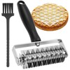 Ecavria Pastry Lattice Roller Cutter, Premium Stainless Steel Lattice Dough