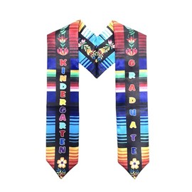 QEOPES Kids Graduation Stole Sash,Mexican Kindergarten Graduation Stole with Flowers,Mexico Serape Sash Gifts for Child