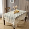 HLC.ME Jolene Floral Lace Fabric Tablecloth, Lace Fabric Table Cloth