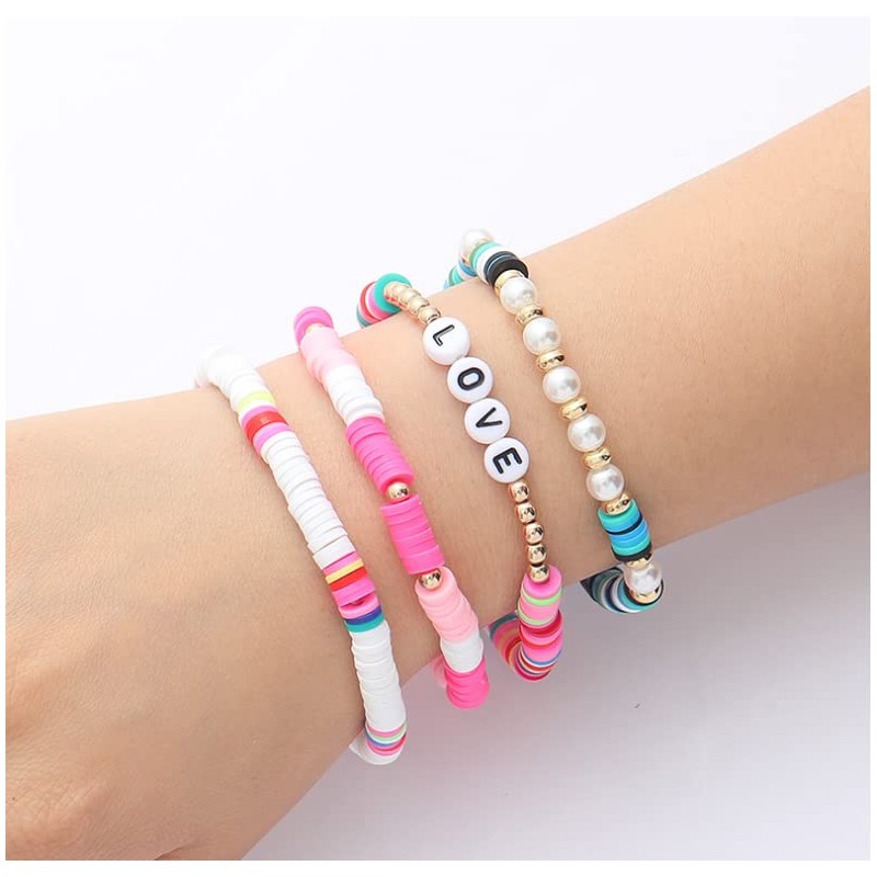 KONMAY 1 Rolls 0.8mm Flat Stretchy Bracelet Strings, 400 Meters
