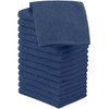 The Towels Haven Luxurious Wash Cloths for Showering - Thick, Soft, 100% Cotton Face Washcloths for Body & Bathroom - Premium Bath Towels, Hotel Quality, Ideal for Daily Skincare (Navy Blue, 12 Pack)