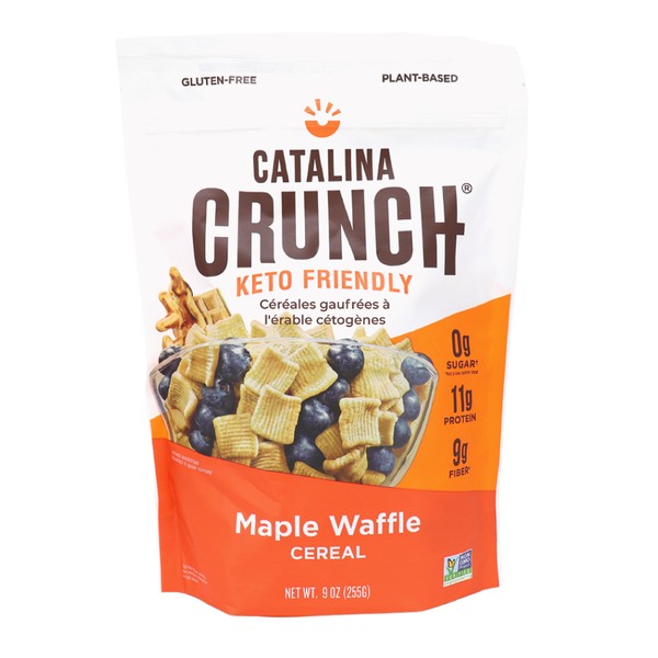 Catalina Crunch Cereal Plant Based Gluten Free Maple Waffle 255g