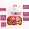 Paris Hilton 2-Pack Bento Style Snack Boxes, 7-Compartment Lunch Containers