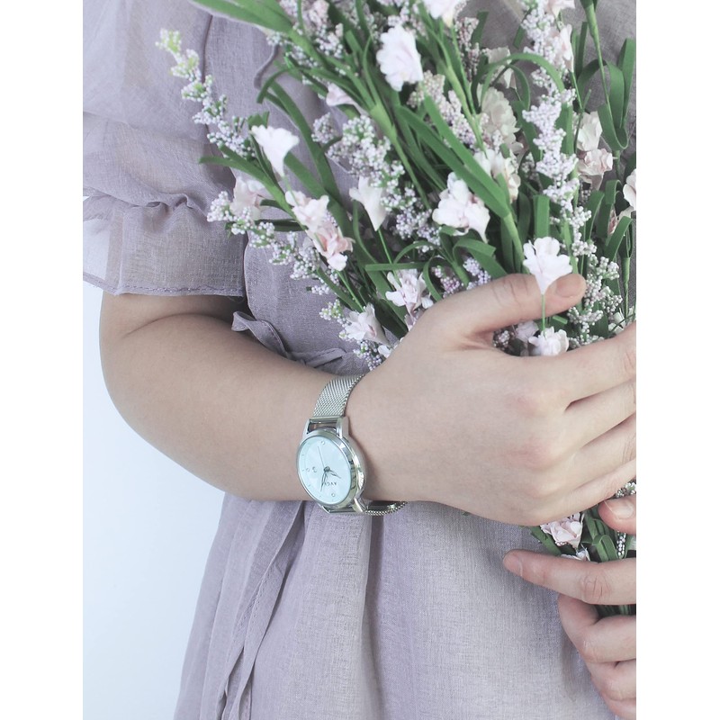 AVGI Women's Date Waterproof Watch with Replacement Band, Silver Blue