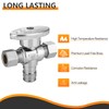 2-PCs HeSun Dual Compression Outlet Angle Stop Valve, 1/2" PEX-A