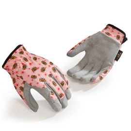 Vgo KID-MF7362 Pair of Children's Work and Gardening Gloves with Soft Palms for Age 2 to 10 Years Pink, pink