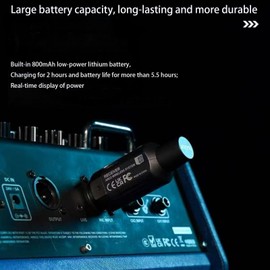 ARC-2 Wireless XLR Microphone Transmitter Receiver, All-Mode Compatibility with 7 Independent Channels, 106dB+ Dynamic Range & 40M Transmission Distance