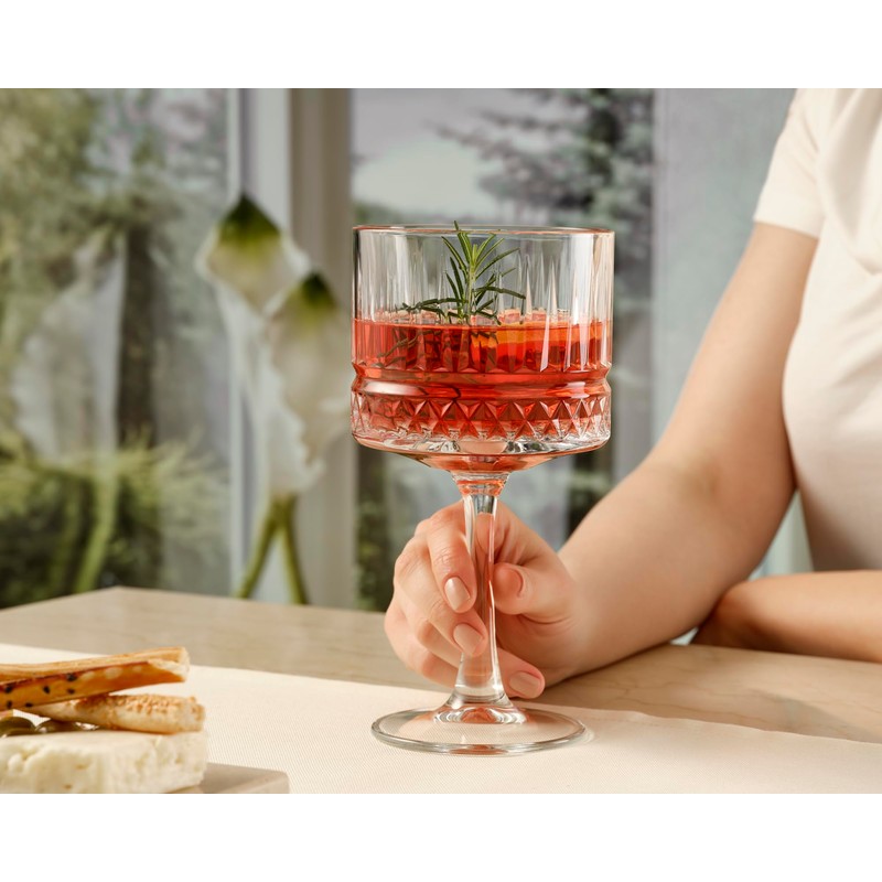 Pasabahce Premium Vintage Extra Large Coupe Glasses Set of 4