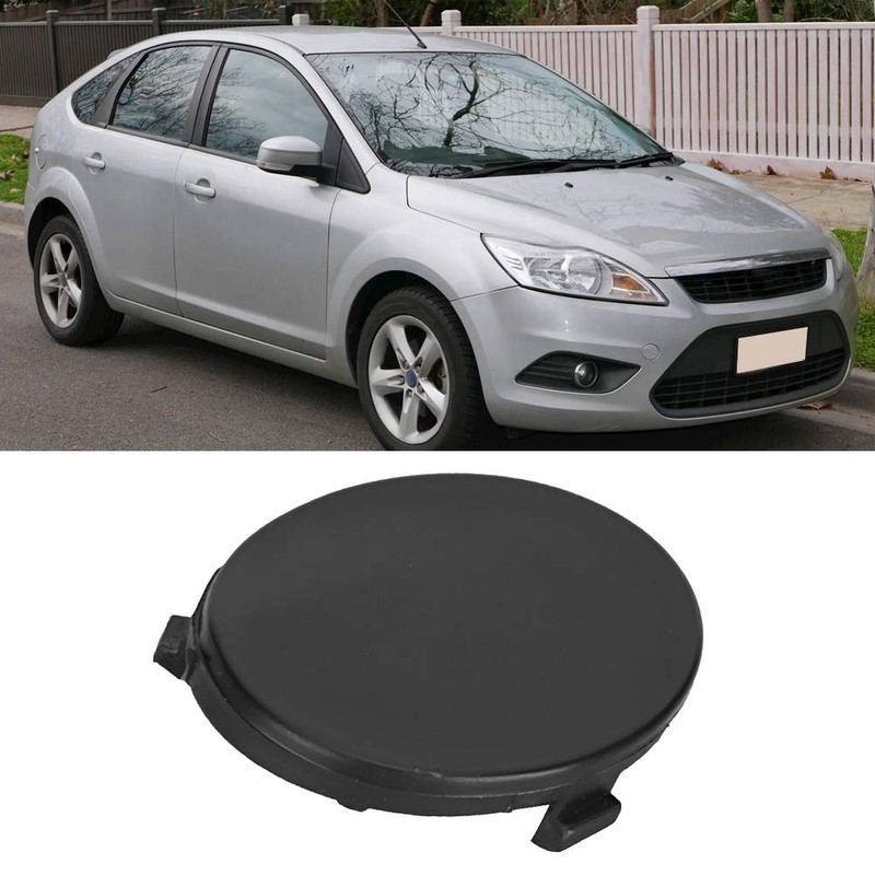 Akozon Towing Hook Eye Cover of Front Bumper Trailer Fits