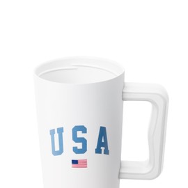 Simple Modern 40 oz Tumbler with Handle and Straw Lid | 4th of July Insulated Reusable Stainless Steel Water Bottle Travel Mug Cupholder Use | Gifts for Women Men Him Her | Trek Signature | USA