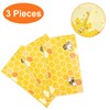 PHOGARY 3 Pack Bee Tablecloth Bumblebee Plastic Tablecloths, Disposable Tablecloth,