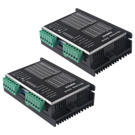 2PACK CNC Digital Stepper Driver DM556 Stepper Motor Controller 2-Phase Stepper Motor Driver 20-50V DC Max 5.6A 128 Subdivision for Nema 23, 24 and Nema 34 Stepper Motor