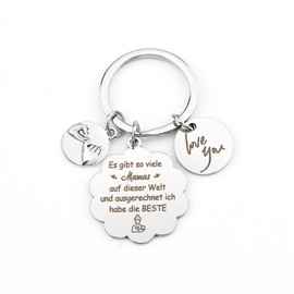Hoosmoon Gifts for Mum Mother's Day Gifts for Mum Keyring Mum Best Mum Gift Mum Birthday Gift Mum Daughter Gift Thank You Mum Gifts Thanksgiving Christmas, Mom2