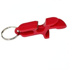 2Pcs Red Can Opener Outdoor Multi-Function Tool Portable Beer Bottle Opener Keychain Shotgun Tool Pocket Aluminum Beer Bar Tool Practical Processed great for parties,favors,gift,drinking accessories