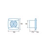 All CATA UC-10 Standard Turbine Diameter 100 Toilet Bathroom Fan