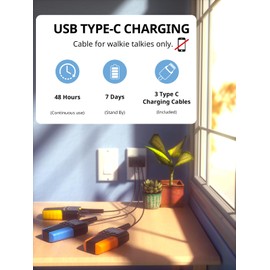 Inspireyes Walkie Talkies for Kids Rechargeable,Toys for Boys and Girls Ages 3-12, 3 Pack Long Range 2-Way Radios, Birthday Gifts,Christmas Stockings, Outdoor Play, Family Games, Hiking Camping Gear