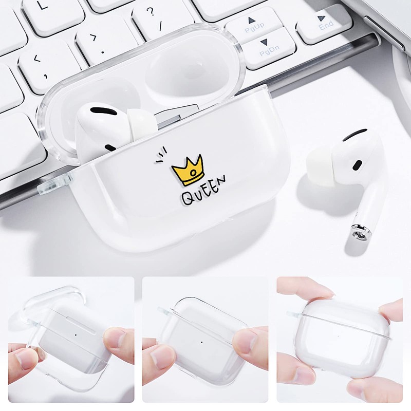 AKABEILA Case for Airpods Pro 2, Soft TPU Clear Protective