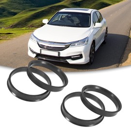 ACROPIX 60.1mm to 66.1mm Car Hub Centric Rings Wheel Bore Center Spacer Black - Pack of 4