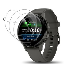 Votvloay Pack of 3 Screen Protectors for Garmin Venu 3s Screen Protector, TPU HD Clear Screen Protector Premium Quality Soft, Bubble-Free Anti-Dust Cover for Garmin Venu 3s Flexible Film