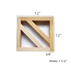Wood Selves Bracket,Solid Wood Triangle Bracket, Clapboard Bracket, Wall Shelf,Fits Both 12 or 14 Inch Deep Shelves,Supports Pendant Lamp Kit,Including Fixing Device Screw,Pack of 2 (12 inch)