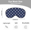 NOHSHE Blue White Stars Silk Eye Mask Sleep Mask Classic
