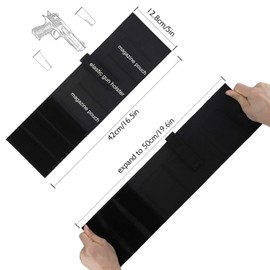 Accmor Ankle Holster for Concealed Carry, Elastic Deep Concealment Leg Holsters with Magazine Pocket/Pouch for Men and Women, Right & Left Hand Draw