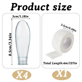 4PCS Waterproof Finger Protector with Bandages, Suitable Swim and Shower