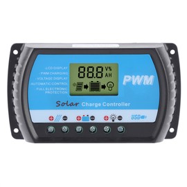 12V 24V PWM Solar Controllers LCD Display Solar Charge Controller with USB (30A)