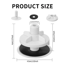 3PcsSink Sprayer Hole Cover Sink Caps for Kitchen Sink,Kitchen Sink Hole Cover,2'' Plastic Faucet Hole Cover for Tap,Universal Faucet Cover Plate Stopper Sink Plugs for Holes(White)