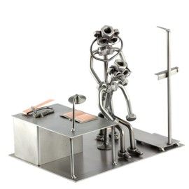 Steelman24 I Nuts and bolts sculpture Doctor With Personal Engraving I Handmade ornaments I I Metal figurine