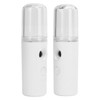 2PCS Portable Nano Facial Mister Mini Facial Steamer USB Rechargeable