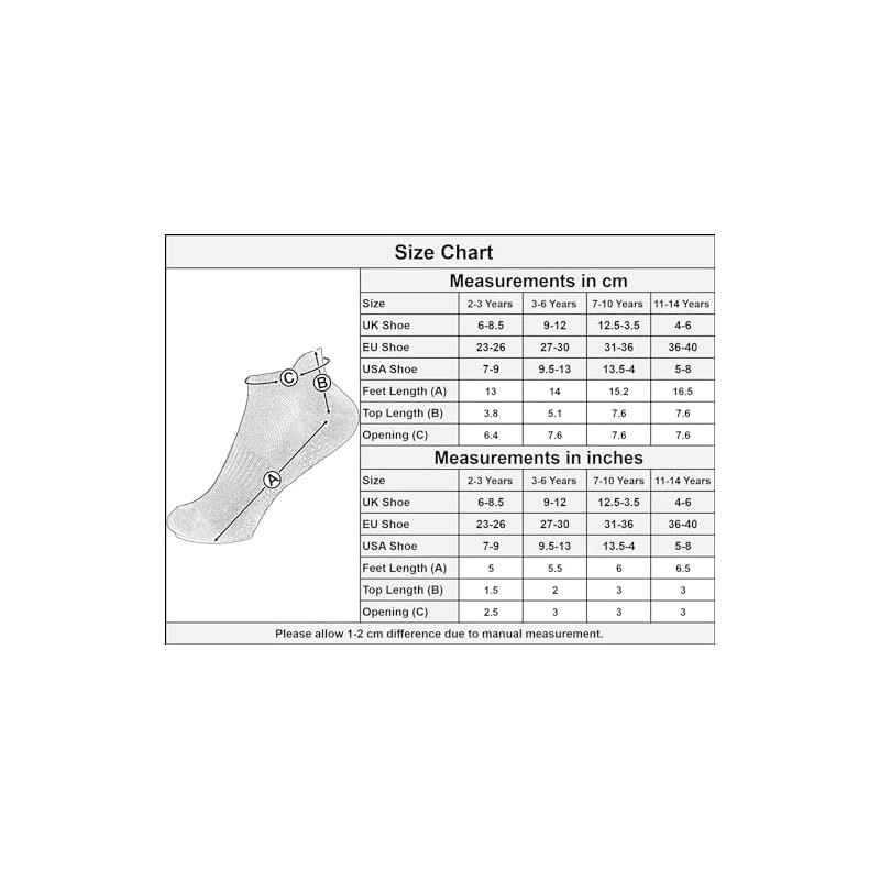 A2Z 4 Kids Boys Trainer Yoga Mesh Socks Pack of