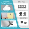 Pack of 24 Refrigerator Magnets for Adults Black Fridge Magnets