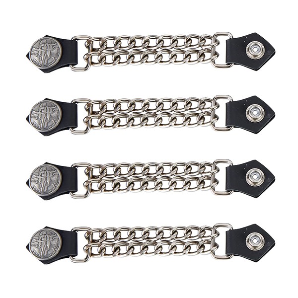 Dream Apparel Faux Leather Motorcycle Vest Extender for Men Biker