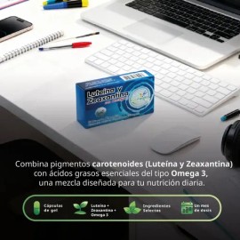 Luteína Y Zeaxantina + Omega 3 Best Health 30 cápsulas