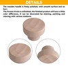 Emptty 20PCS Dresser Knobs, Knobs for Dresser Drawers, Round Unfinished